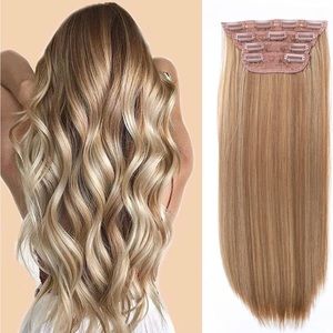 20 inch 4 pieces 11 clips thick hairpieces extension